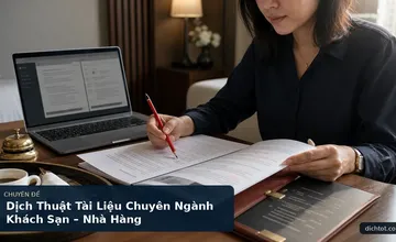 Dịch Thuật Tài Liệu Chuyên Ngành Khách Sạn – Nhà Hàng