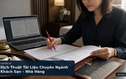 Dịch Thuật Tài Liệu Chuyên Ngành Khách Sạn – Nhà Hàng