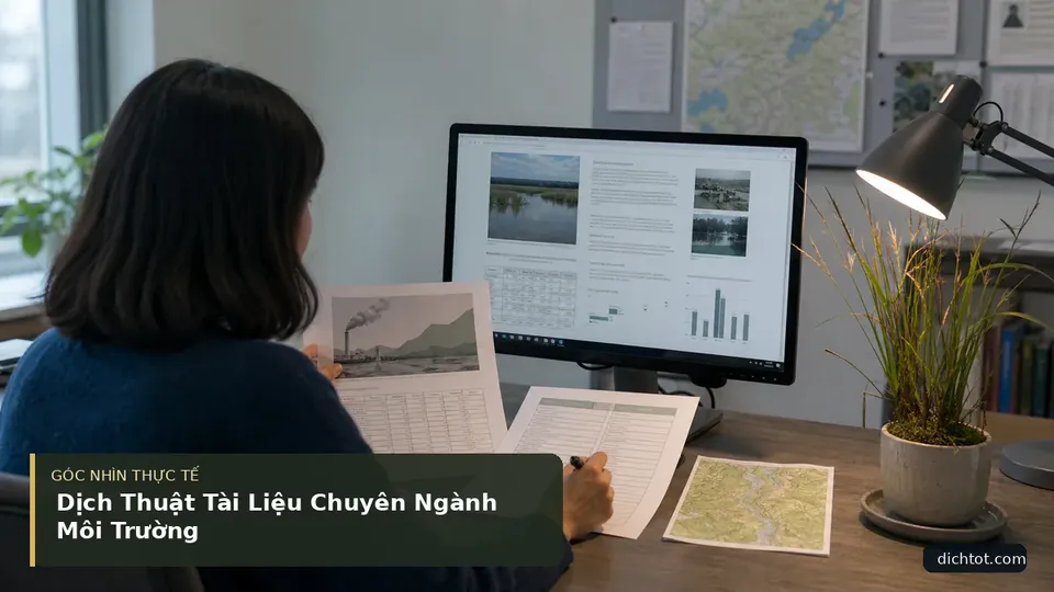 Dịch Thuật Tài Liệu Chuyên Ngành Môi Trường — hình minh họa dịch thuật