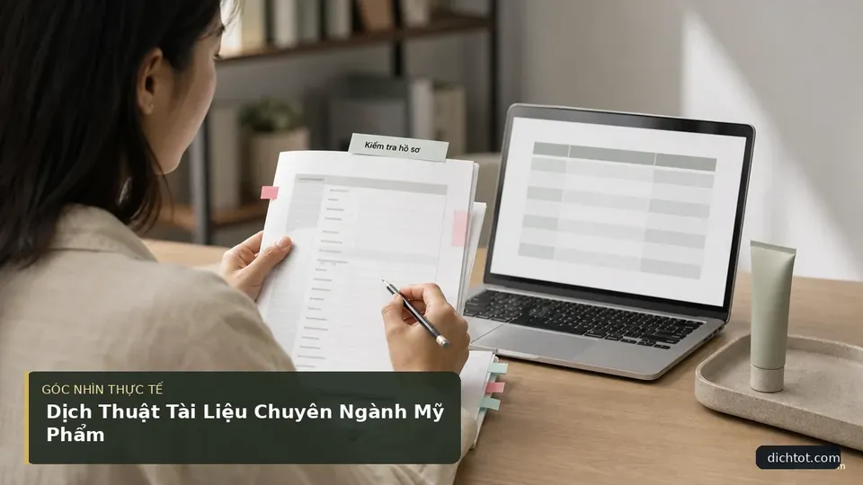 Dịch Thuật Tài Liệu Chuyên Ngành Mỹ Phẩm — hình minh họa dịch thuật