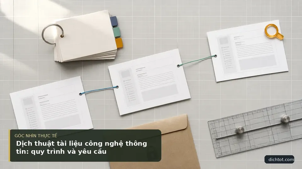 Chi tiết minh họa dịch thuật trong bài Dịch thuật tài liệu công nghệ thông tin: quy trình và yêu cầu