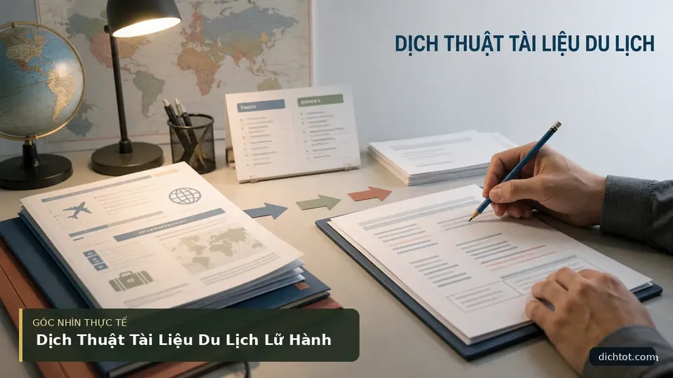 Dịch Thuật Tài Liệu Du Lịch Lữ Hành — hình minh họa dịch thuật