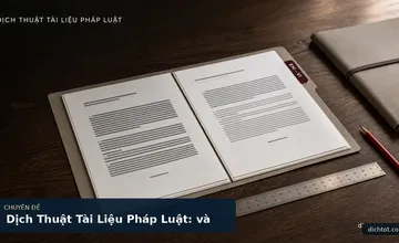 Dịch Thuật Tài Liệu Pháp Luật: và