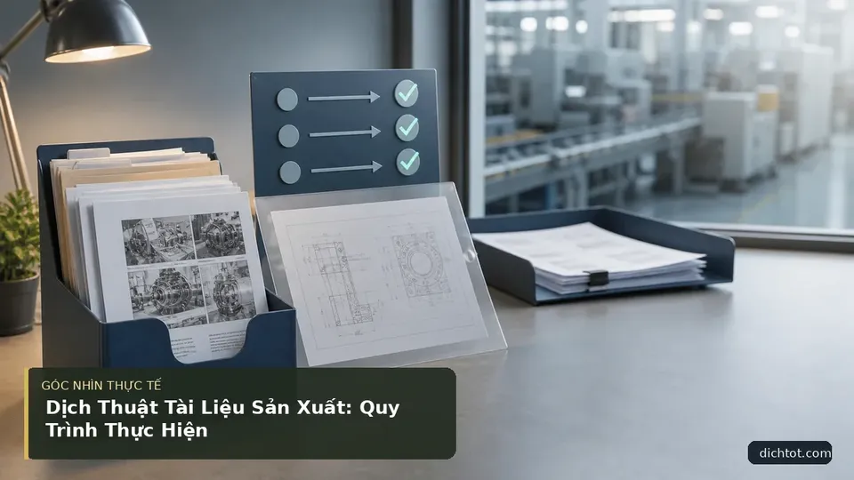 Dịch Thuật Tài Liệu Sản Xuất: Quy Trình Thực Hiện — hình minh họa dịch thuật