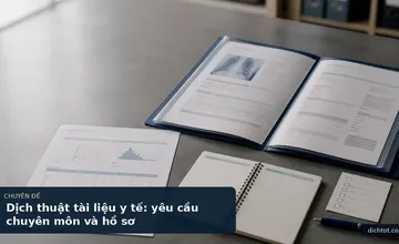 Dịch thuật tài liệu y tế: yêu cầu chuyên môn và hồ sơ