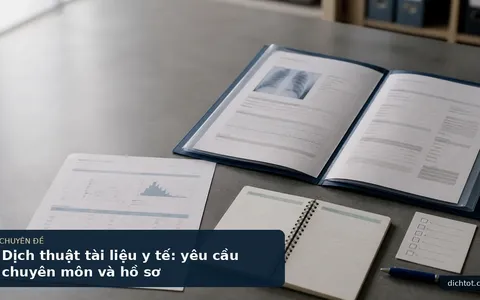 Dịch thuật tài liệu y tế: yêu cầu chuyên môn và hồ sơ