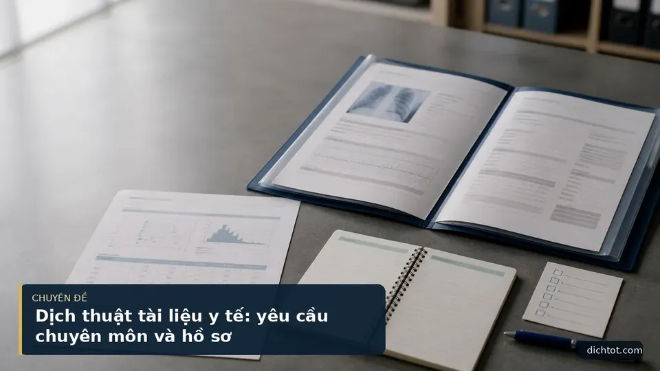 Dịch thuật tài liệu y tế: yêu cầu chuyên môn và hồ sơ
