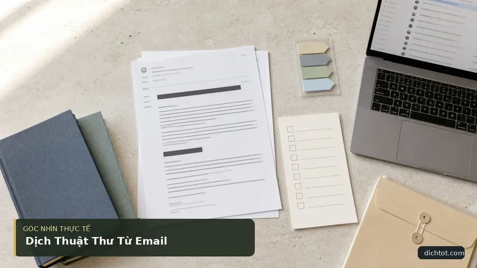Dịch Thuật Thư Từ Email — hình minh họa dịch thuật