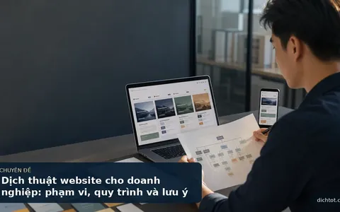 Dịch thuật website cho doanh nghiệp: phạm vi, quy trình và lưu ý