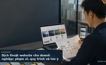 Dịch thuật website cho doanh nghiệp: phạm vi, quy trình và lưu ý