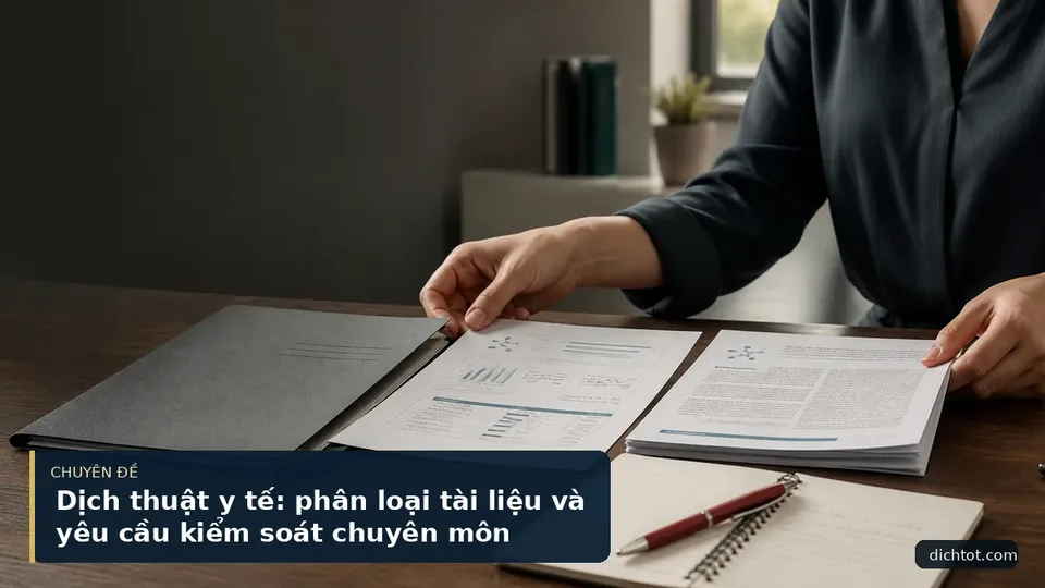Dịch thuật y tế: phân loại tài liệu và yêu cầu kiểm soát chuyên môn