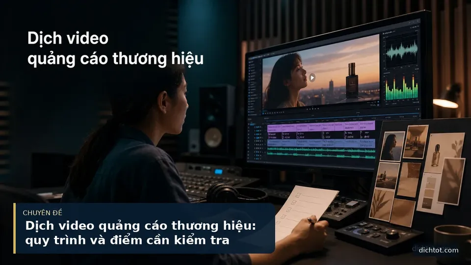 Dịch video quảng cáo thương hiệu: quy trình và điểm cần kiểm tra