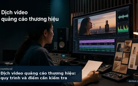 Dịch video quảng cáo thương hiệu: quy trình và điểm cần kiểm tra