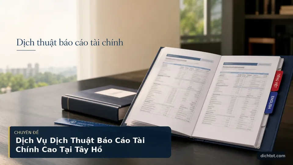 Dịch Vụ Dịch Thuật Báo Cáo Tài Chính Cao Tại Tây Hồ