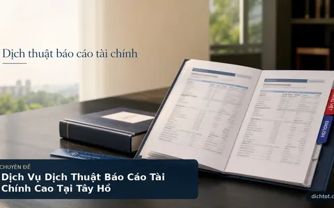 Dịch Vụ Dịch Thuật Báo Cáo Tài Chính Cao Tại Tây Hồ