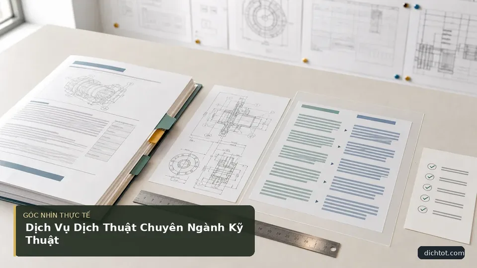 Dịch Vụ Dịch Thuật Chuyên Ngành Kỹ Thuật — hình minh họa dịch thuật
