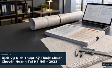 Dịch Vụ Dịch Thuật Kỹ Thuật Chuẩn Chuyên Ngành Tại Hà Nội – 2023