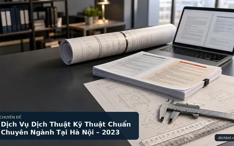 Dịch Vụ Dịch Thuật Kỹ Thuật Chuẩn Chuyên Ngành Tại Hà Nội – 2023