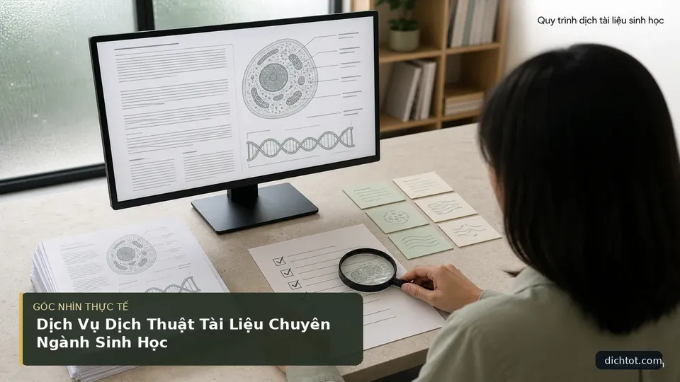 Dịch Vụ Dịch Thuật Tài Liệu Chuyên Ngành Sinh Học — hình minh họa dịch thuật