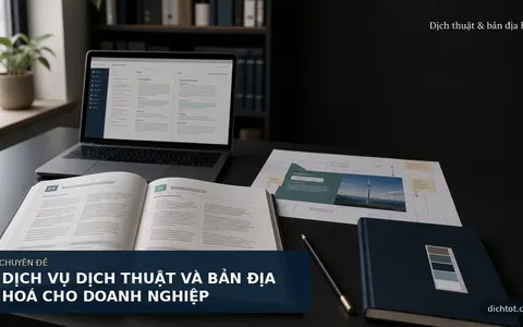 DỊCH VỤ DỊCH THUẬT VÀ BẢN ĐỊA HOÁ CHO DOANH NGHIỆP