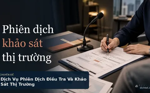Dịch Vụ Phiên Dịch Điều Tra Và Khảo Sát Thị Trường