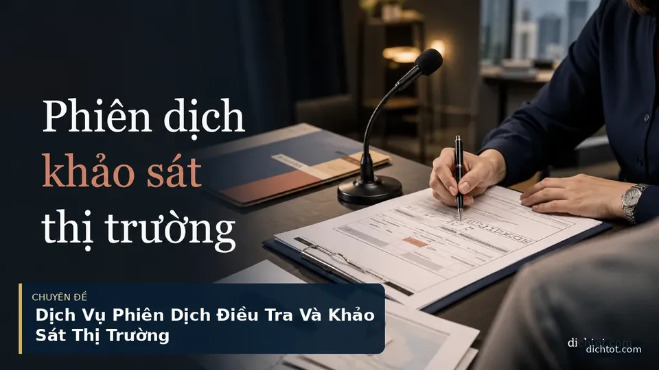 Dịch Vụ Phiên Dịch Điều Tra Và Khảo Sát Thị Trường