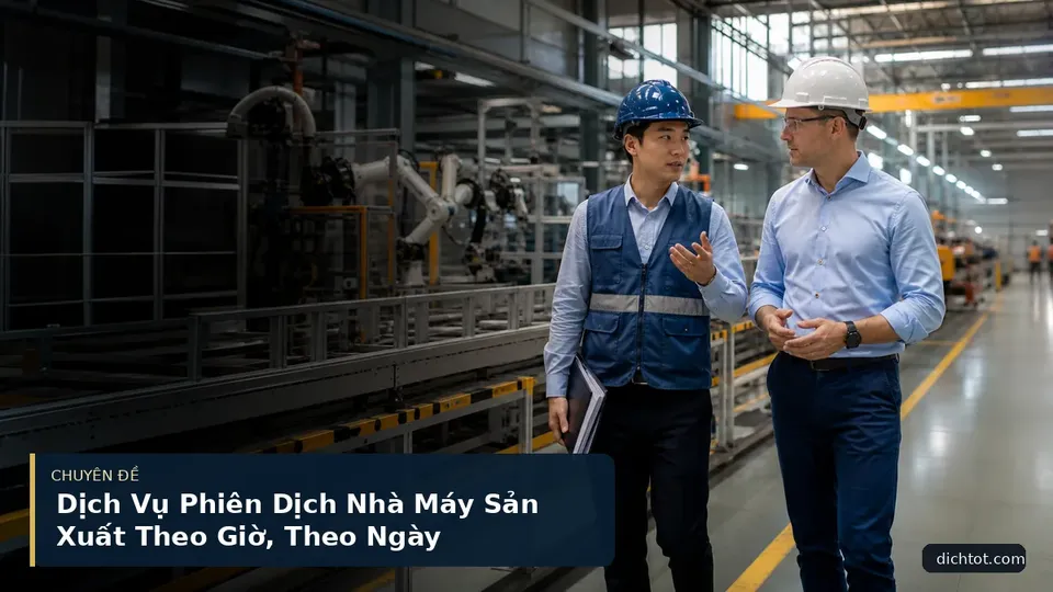 Dịch Vụ Phiên Dịch Nhà Máy Sản Xuất Theo Giờ, Theo Ngày