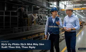 Dịch Vụ Phiên Dịch Nhà Máy Sản Xuất Theo Giờ, Theo Ngày