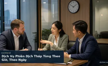 Dịch Vụ Phiên Dịch Tháp Tùng Theo Giờ, Theo Ngày