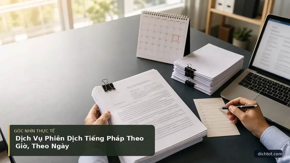 Chi tiết minh họa dịch thuật trong bài Dịch Vụ Phiên Dịch Tiếng Pháp Theo Giờ, Theo Ngày