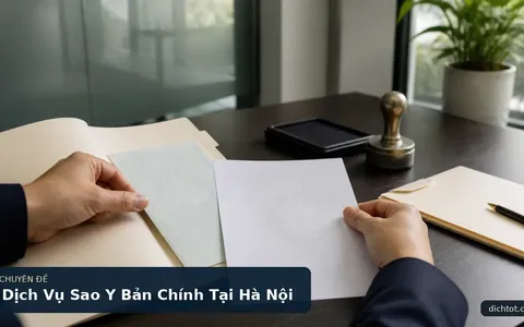Dịch Vụ Sao Y Bản Chính Tại Hà Nội