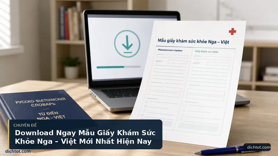 Download Ngay Mẫu Giấy Khám Sức Khỏe Nga – Việt Mới Nhất Hiện Nay