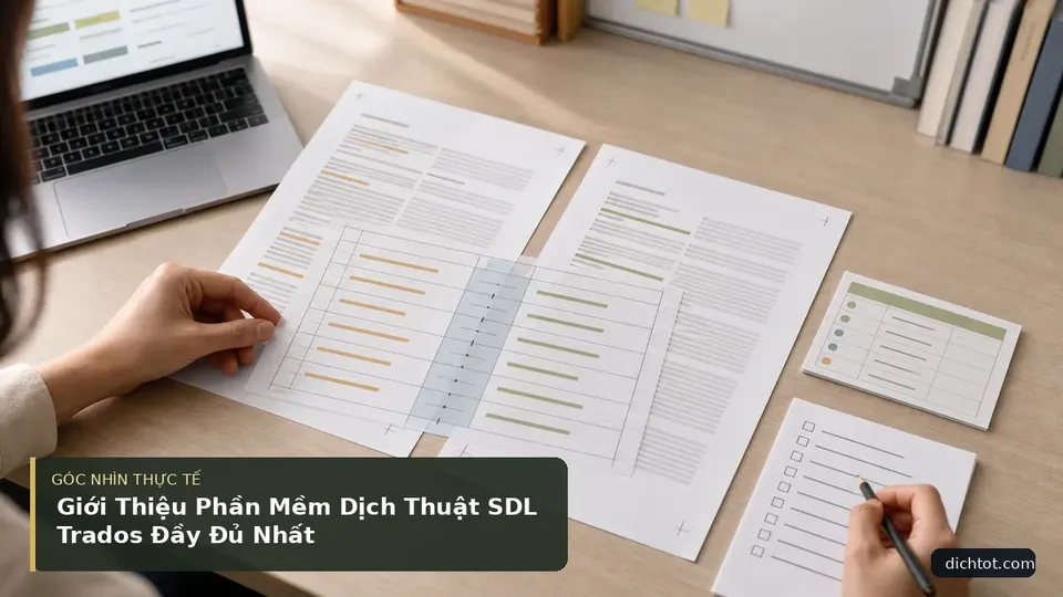 Chi tiết minh họa dịch thuật trong bài Giới Thiệu Phần Mềm Dịch Thuật SDL Trados Đầy Đủ Nhất