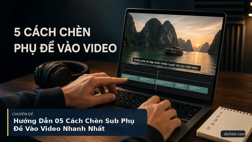Hướng Dẫn 05 Cách Chèn Sub Phụ Đề Vào Video Nhanh Nhất