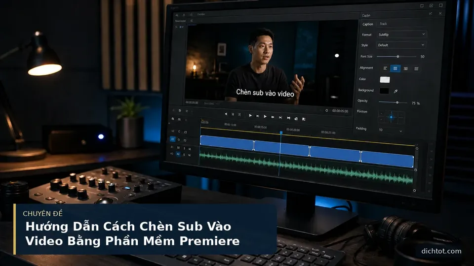Hướng Dẫn Cách Chèn Sub Vào Video Bằng Phần Mềm Premiere