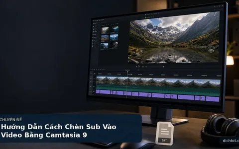 Hướng Dẫn Cách Chèn Sub Vào Video Bằng Camtasia 9