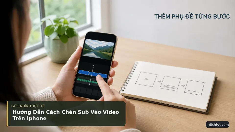 Chi tiết minh họa dịch thuật trong bài Hướng Dẫn Cách Chèn Sub Vào Video Trên Iphone