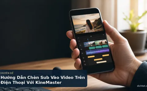 Hướng Dẫn Chèn Sub Vào Video Trên Điện Thoại Với KineMaster