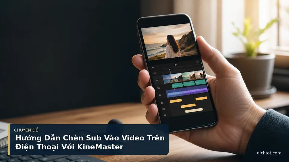 Hướng Dẫn Chèn Sub Vào Video Trên Điện Thoại Với KineMaster