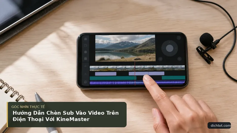 Chi tiết minh họa dịch thuật trong bài Hướng Dẫn Chèn Sub Vào Video Trên Điện Thoại Với KineMaster