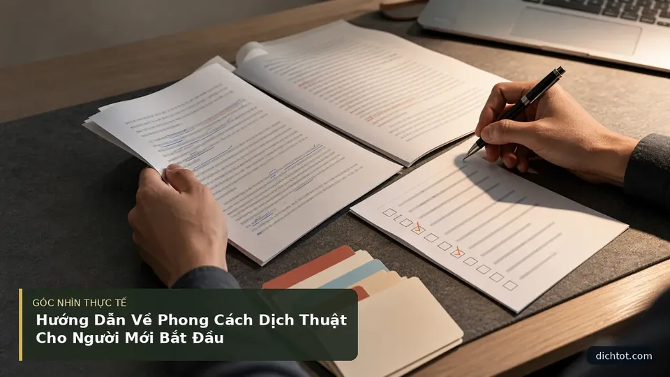 Hướng Dẫn Về Phong Cách Dịch Thuật Cho Người Mới Bắt Đầu — hình minh họa dịch thuật