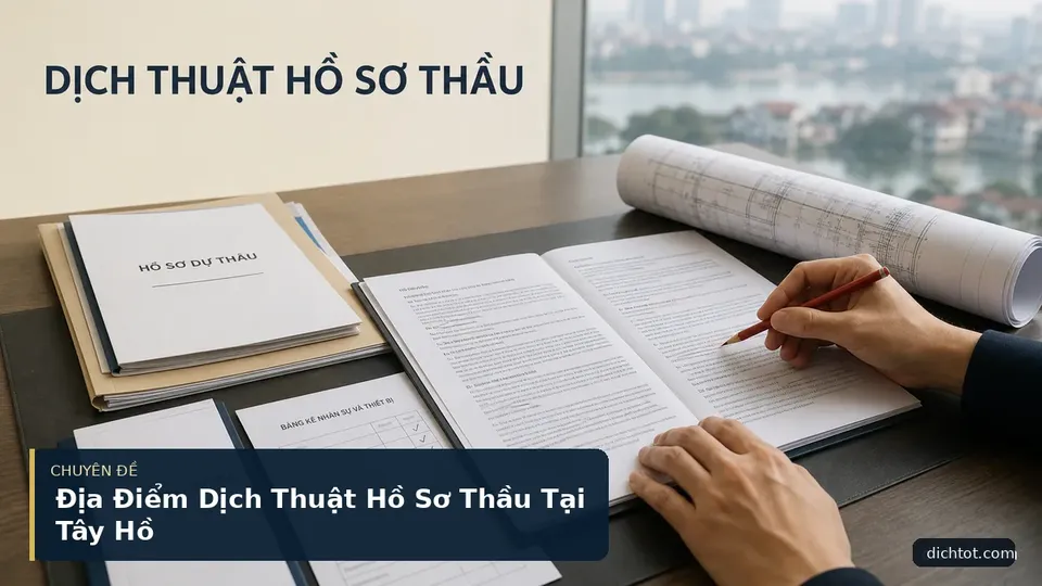 Địa Điểm Dịch Thuật Hồ Sơ Thầu Tại Tây Hồ