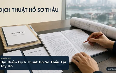 Địa Điểm Dịch Thuật Hồ Sơ Thầu Tại Tây Hồ
