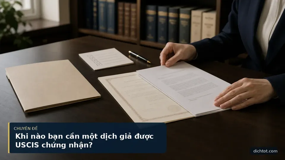 Khi nào bạn cần một dịch giả được USCIS chứng nhận?