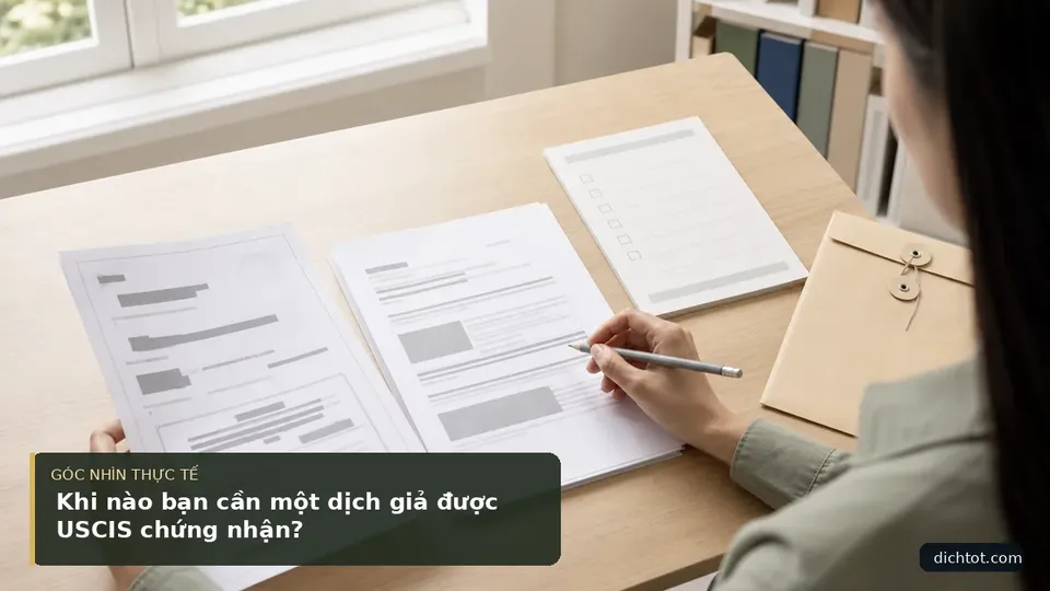 Chi tiết minh họa dịch thuật trong bài Khi nào bạn cần một dịch giả được USCIS chứng nhận?
