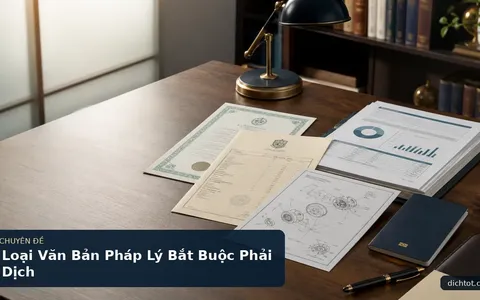 Loại Văn Bản Pháp Lý Bắt Buộc Phải Dịch