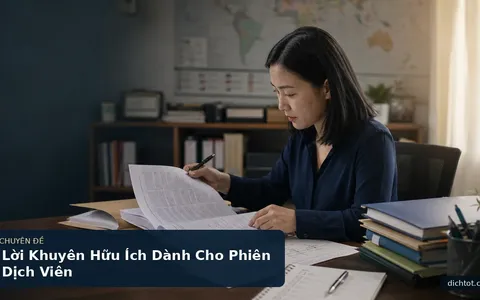 Lời Khuyên Hữu Ích Dành Cho Phiên Dịch Viên