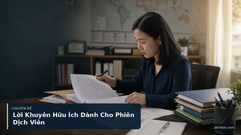 Lời Khuyên Hữu Ích Dành Cho Phiên Dịch Viên