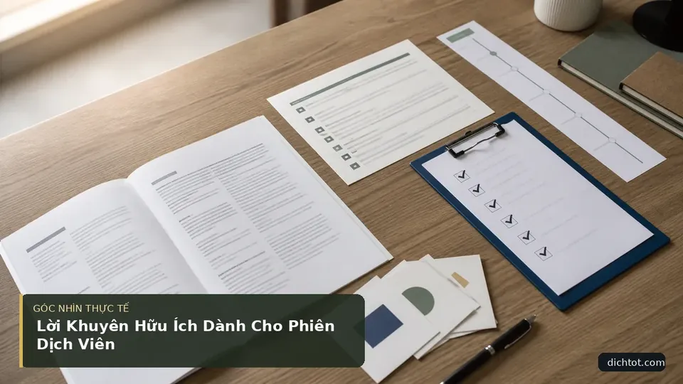 Chi tiết minh họa dịch thuật trong bài Lời Khuyên Hữu Ích Dành Cho Phiên Dịch Viên