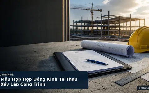 Mẫu Hợp Hợp Đồng Kinh Tế Thầu Xây Lắp Công Trình